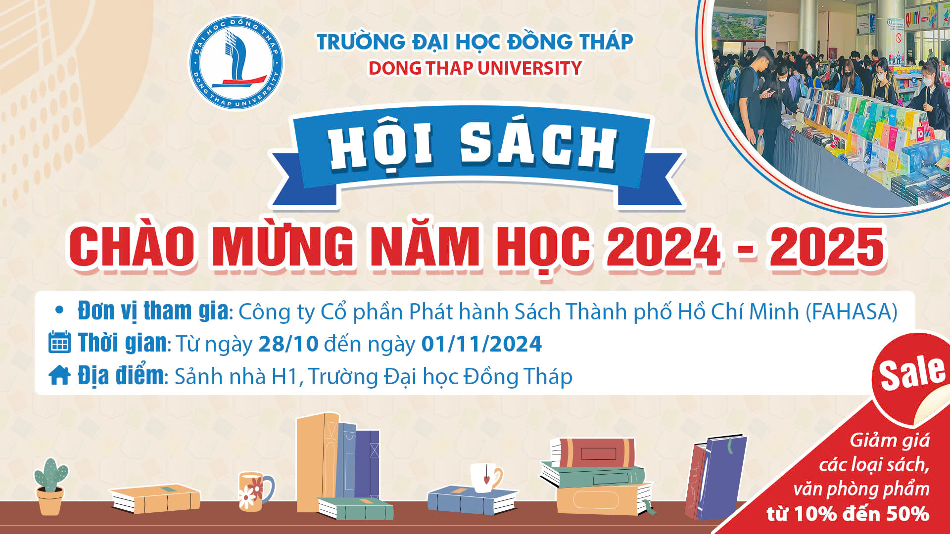 Hội sách Chào mừng năm học 2024 - 2025